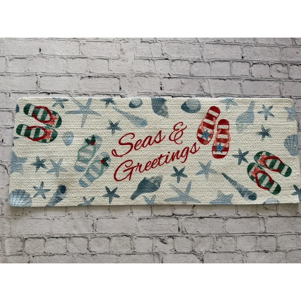 St Nicholas Square Ocean Beach Theme Holiday Table Runner 